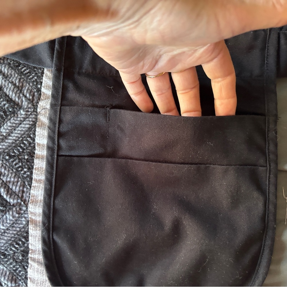 Black Server Waist Apron - Picture 3 of 7